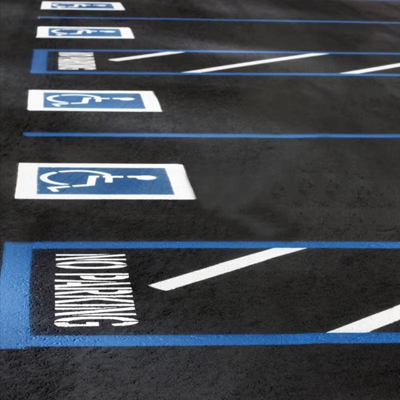 5F-Wiederverwendbare Feuerwehrzufahrt Schablone, Keine Parken Silikon Schablone, 12" Hohe Buchstaben Für Parkplatz, Straßenbelag Zeichen Schablone