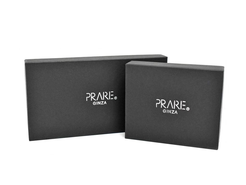 Business Card Holder Natural Cordovan Black [Prairie] Men's