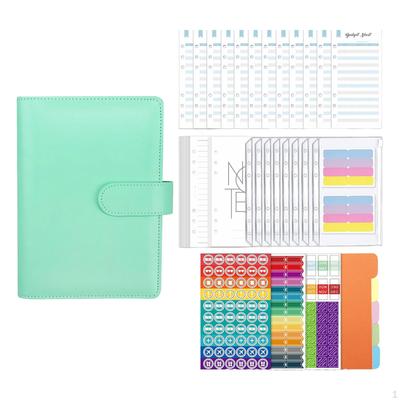 A6 Budget Binder ,Practical ,Durable Material Multifunctional ,Portable PU Leather ,Budget ,
