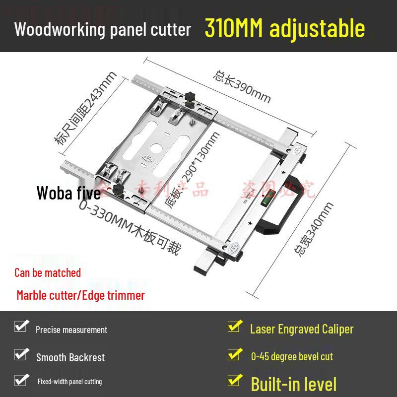 

Многофункциональный портативный режущий станок с фиксированным кронштейном и деревянной доской из нержавеющей стали