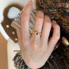 Vintage Chinese Antique Ruby Ring Women'S Retro Lace Small Exquisite Simple Diamond Ring