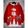 2026 Merry Christmas Sweatshirts Pullover Children's Hoodie Cartoon Santa Claus Graphic Hoody Snowman Sweatshirts Unisex Top