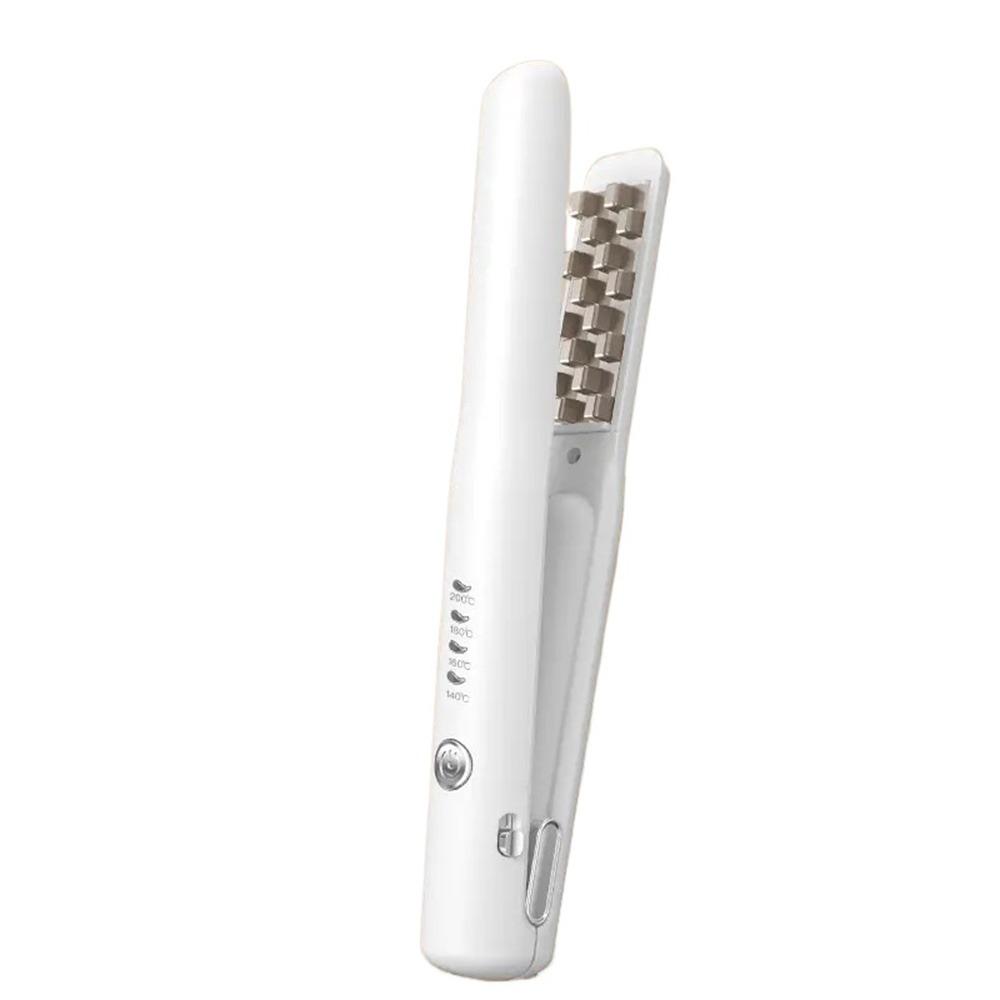 Quickly Heating Electric Hair Curler 2 in 1 Portable Flat Hair Iron  Fine Soft Short Hair