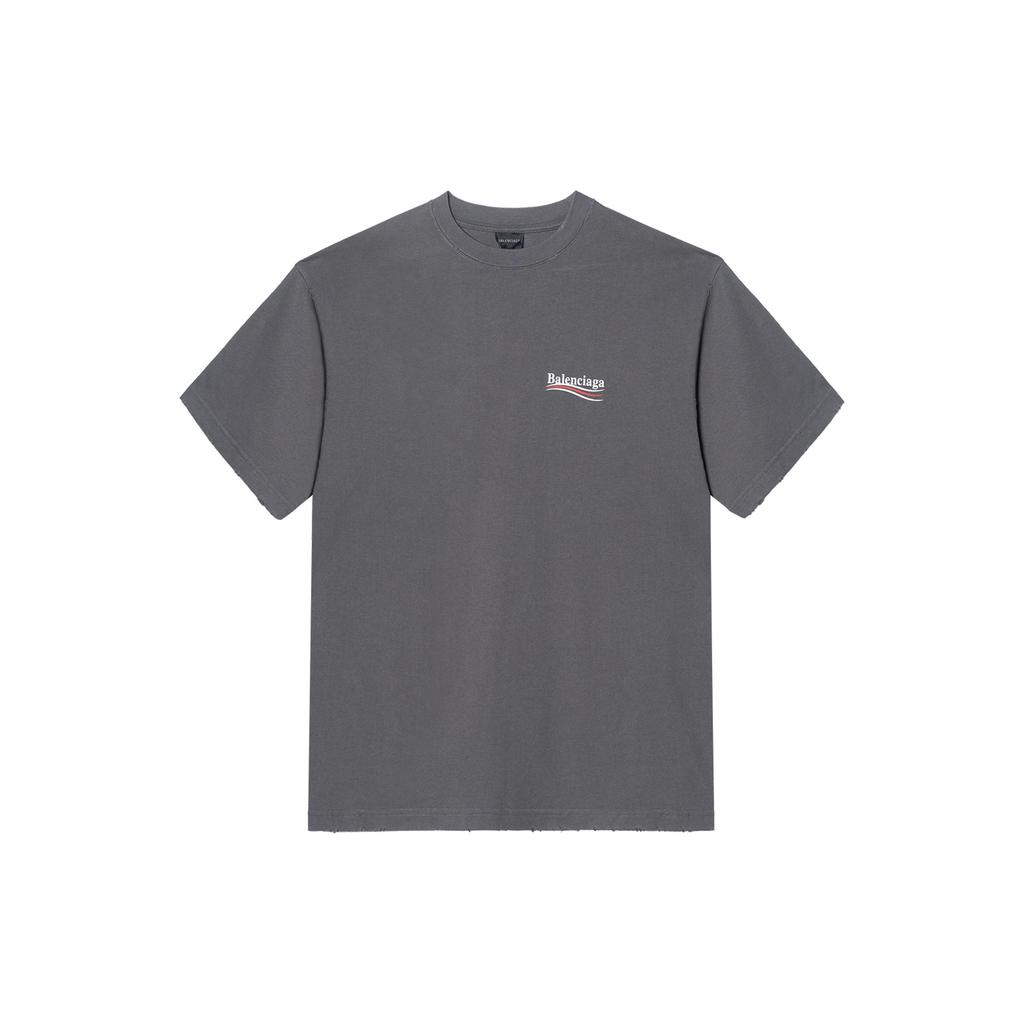 Balenciaga Political Campaign FW22 T Shirt Loose Fit Men's Gray 641655TNVG51227