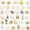 70Pcs Eid Mubarak Stickers Stickers Islamic Party Aesthetic Waterproof Decorative Bottle Bag Gift Box Label Children'S Stickers