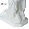 Office Desk Ornament Western Realistic Figure Ornament, Compact 3D Printed Sculpture, Matte White Detailed Character Model Durable PLA Statue, Stable