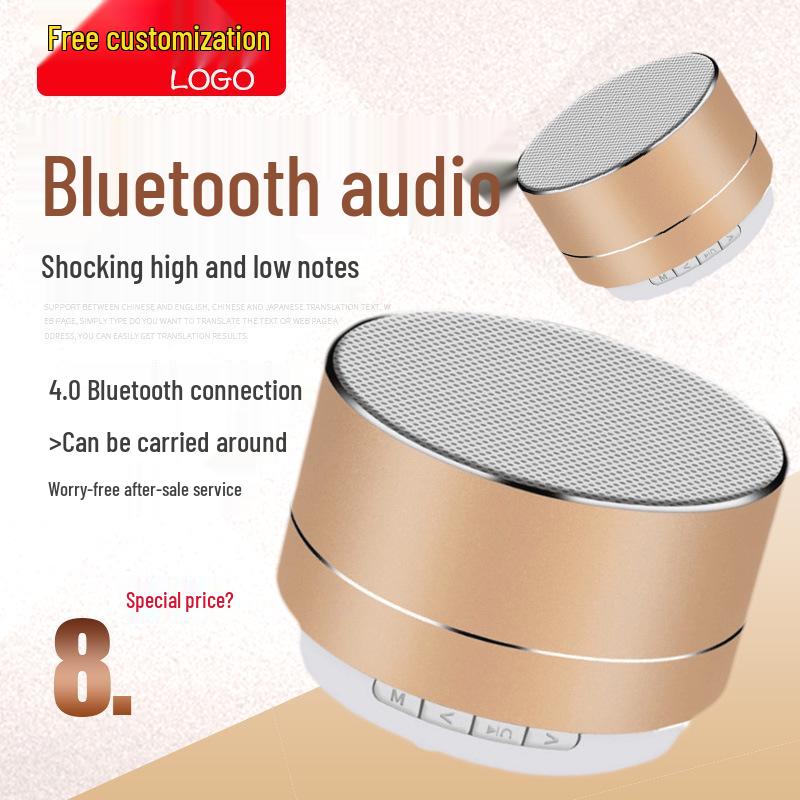 A10 Bluetooth Subwoofer: 3W High-Power Wireless Speaker with Card Slot