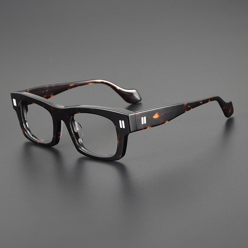 Vintage Acetate Glasses Frame Men Square Prescription Myopia Eyeglasses Frame Women 2023 Retro Luxury Brand Designer Spectacles