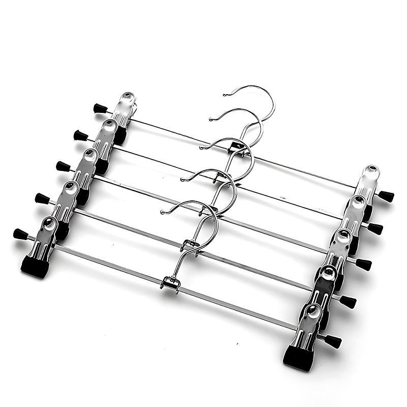 5-30PCS Metal Pant Hangers Multi-purpose Adjustable Non-Slip Trousers Clip Clothes Organizer Household Closets Storage Props ZYF