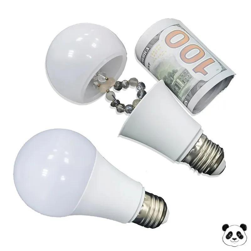 

Light Bulb Shaped Money Bank Coin Piggy Bank Container for Saving Coins and Small Change Durable Plastic Material with Removable Bottom Cover One Size білий