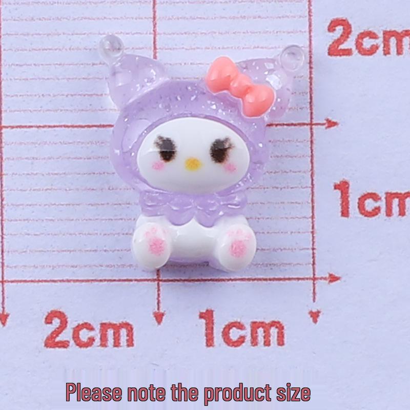 Ice-Clear Mini Animal Resin Accessories: DIY Phone Case & Fridge Magnets
