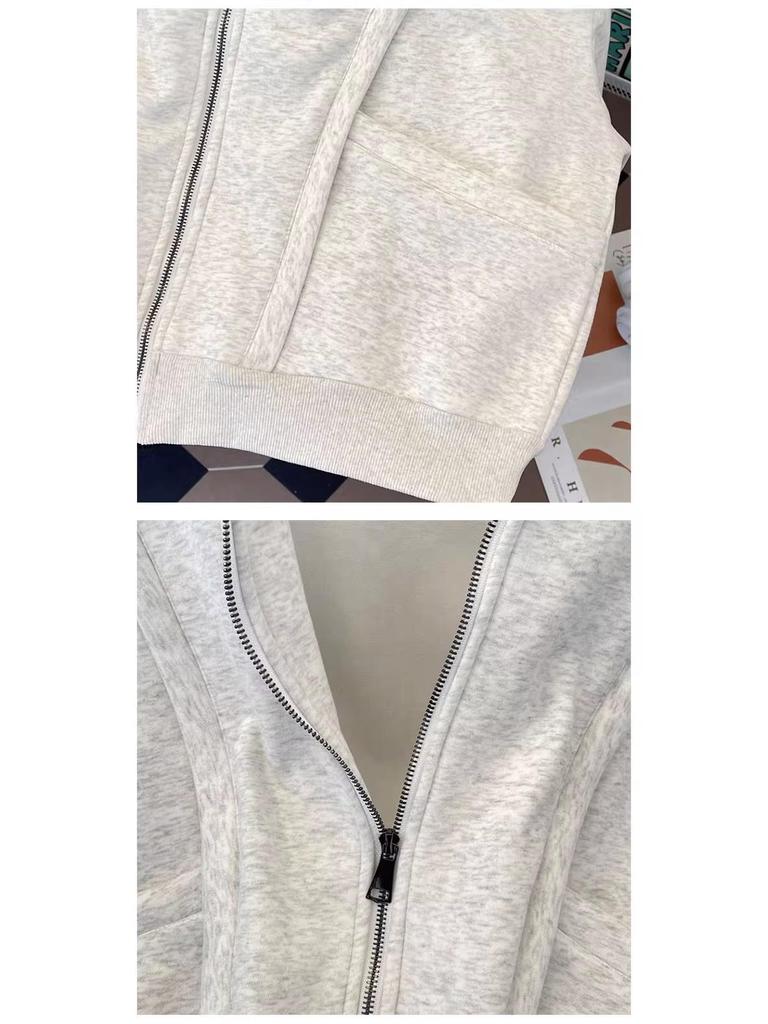8XL Herren Schwergewicht Trendiger Amerikanischer Schnitt Dekonstruierter Cardigan Hoodie für Herbst/Winter