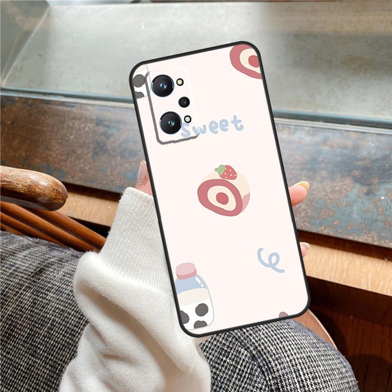 Milk Cow Skin Print Luxury Case For Realme 13 Pro Plus 11 12 14  C71 C75 C55 C51 C53 C25 C63 C61 C65 C67 GT6 GT7 15 Pro