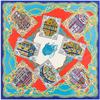 POBING Silk Scarf Women Square Scarves Wraps Cashew Floral Print Neckerchief Female Foulards Silk Hijabs Lady Bufandas 100x100CM