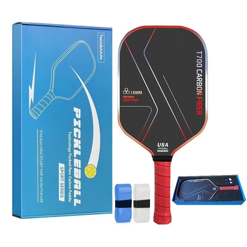 T700 Carbon Fiber Pickleball Paddles Professional Full Set Indoor Outdoor Play