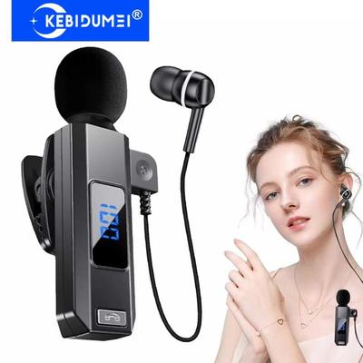 Bluetooth 5.5 Collar-clip Headphones Wireless Earbuds With Microphone HD Calling Noise Canceling Earphones Sports Hifi Headset