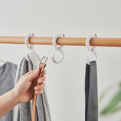 Japanischer S-Haken für Kleiderschrank - Vielseitiger winddichter Haken für Kleidung, Hüte und Taschen