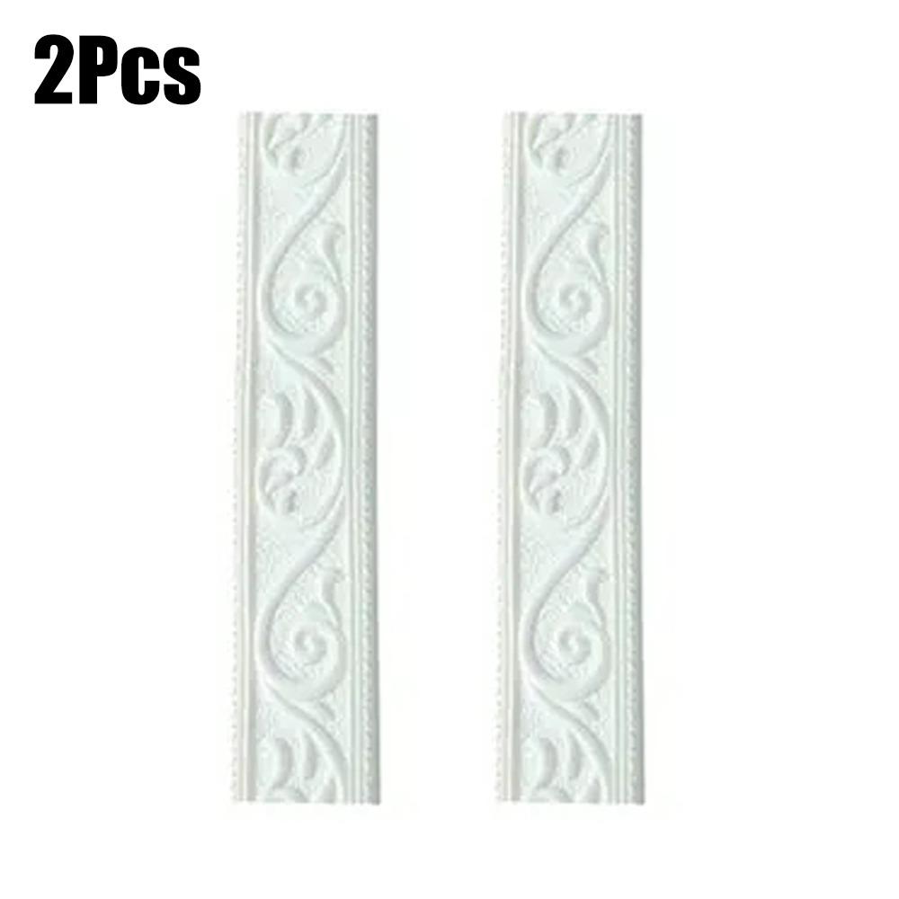 2Pcs 2.3m Waterproof Wall Stickers Self Adhesive Door Frame Stickers Durable Wall Strips