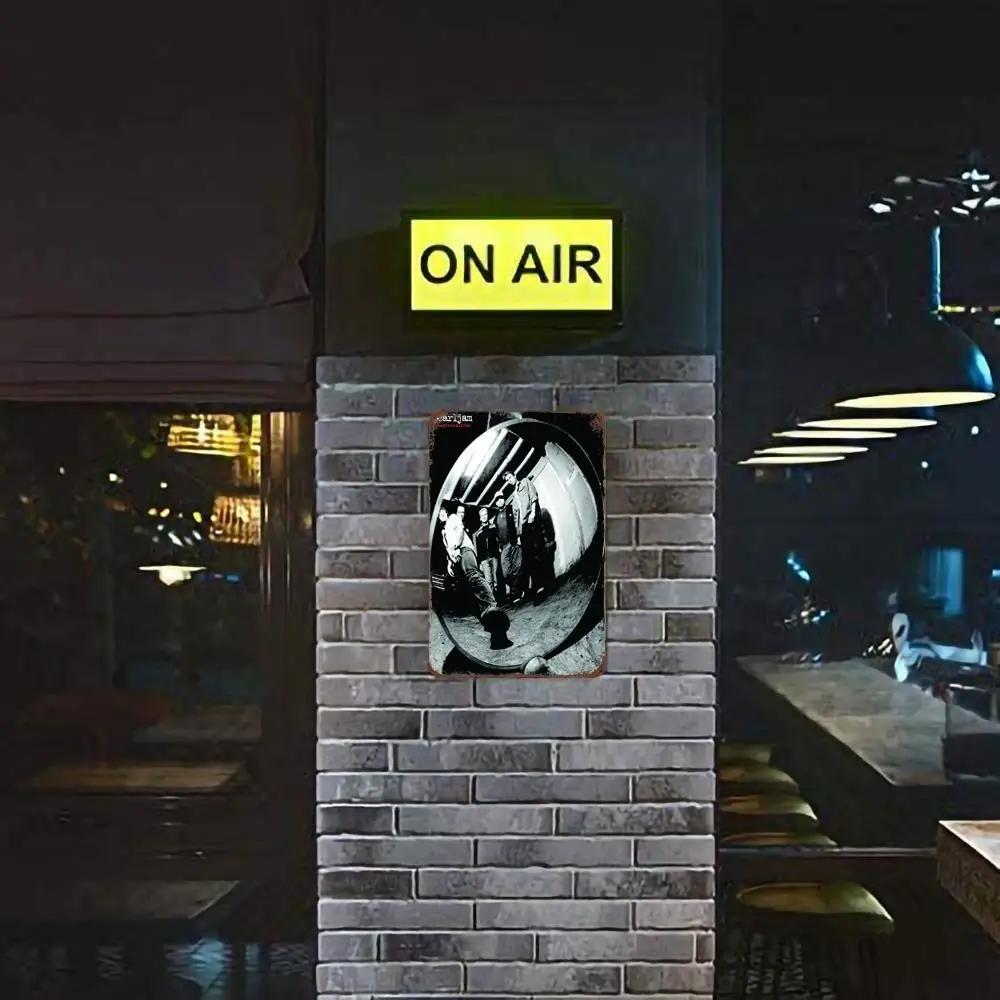 Pearl Jam Bands Metal Dekor Poster Vintage Blechschild Metallschild Dekorative Plakette für Pub Bar Man Cave Club Wanddekoration