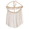 Fashion Rhinestone Decoration With Tassel Design Women Headwear Face Curtain For Nightclub Party And Performance