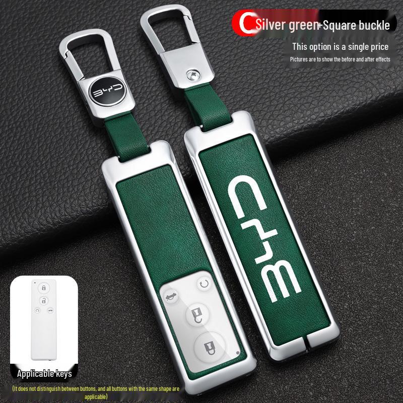 Compatible BYD G5 Car Key Case Cover (2016-2018 Models), High-End Suri Metal Shell.