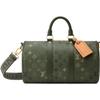 LOUIS VUITTON Keepall Monogram Surplus Coated Canvas Travel Bag Men's Khaki Green M27054