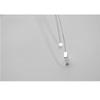 Silver 925 Jewelry Double Layer Square Box Simple Necklace For Women choker S-N194