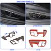 Fit for Toyota Supra GR A90 A91 MK5 2018-2022 Seat Adjustment Button Panel Cover Trim, Car Seat Adjustment Switch Panel decor Frame, 2PCS, Carbon