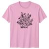 Elegant Botanical Line Art Floral Unisexs TShirt Minimalist Flower