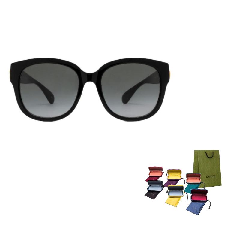 

GUCCI Original Design Acetate Metallic Rubber Butterfly Sunglasses Women s Black 55 чёрный