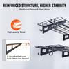 Garagen-Lagerregale, 2er-Pack, 4 x 2 Fuß Robuste Wandmontage-Garagenregale, 500 lbs Tragfähigkeit(Gesamt) Garagen-Lagerregal Schweberegale,