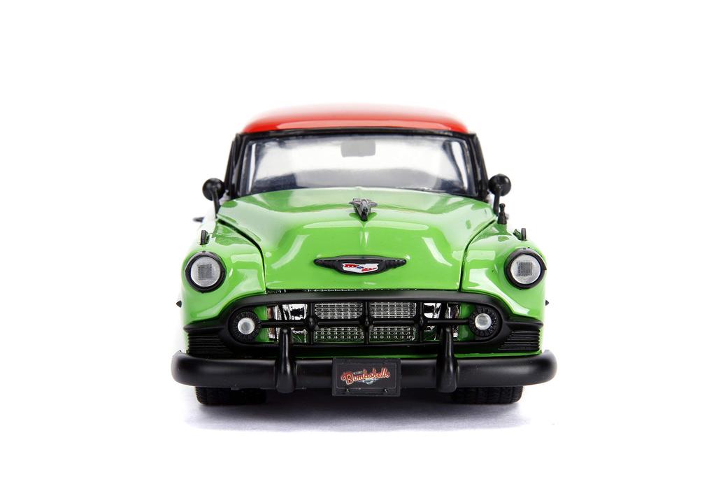 DC COMICS BOMBSHELLS 1953 CHEVY BELL AIR HARDTOP POISON IVY Mini Car 124 &