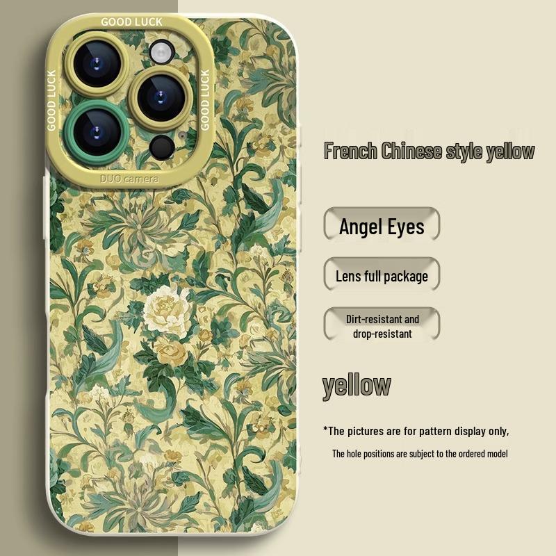 Chinese Style Cartoon Phone Case for iPhone 12/13/15 Pro and New 16/16 Pro Mini