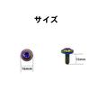 Kuroobaa Motorcycle License Plate Bolts Titanium Anti-theft Screws with Hex Lock Nuts M6 Set of 2 (Rainbow)