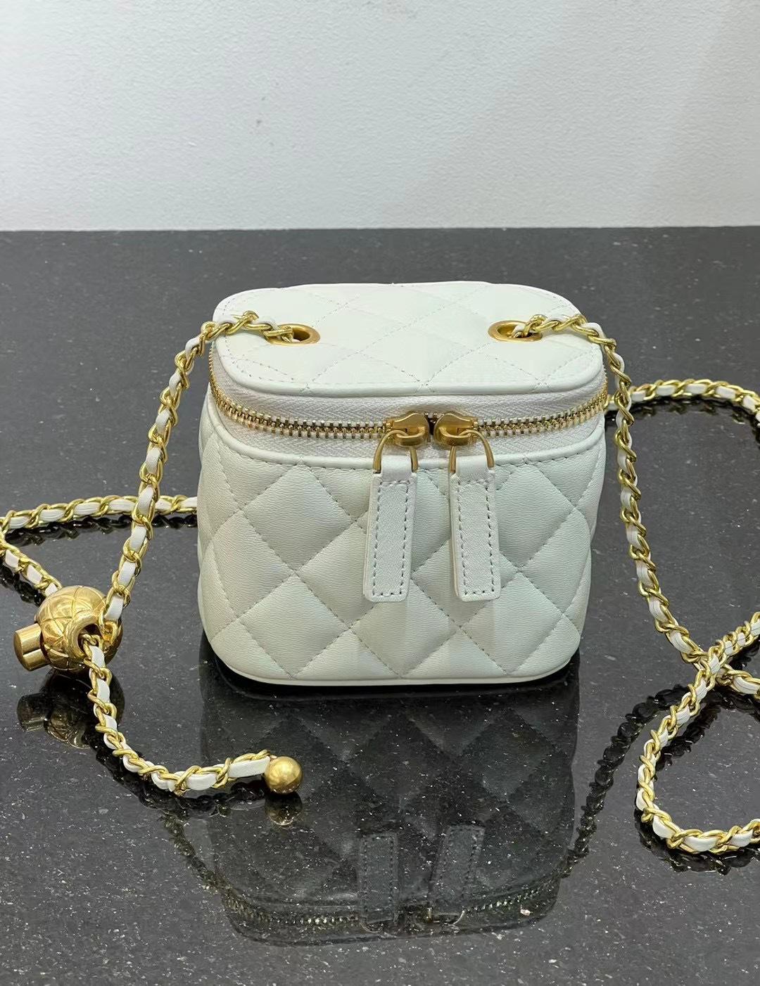 Мини-сумка через плечо с ромбовидным узором - элегантная женская универсальная сумка грязно-белый