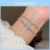 Elegantes Zirkon-Schmetterlings-Anhängerarmband mit Strassverzierungen für Damenmode