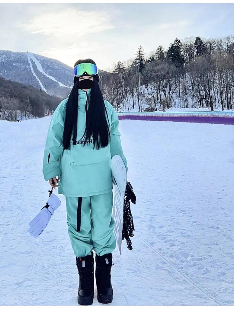 Northeast -40° Cold-Proof Ski Suit: Men's Waterproof Cotton Mountaineering & Skiing Two-Piece Set