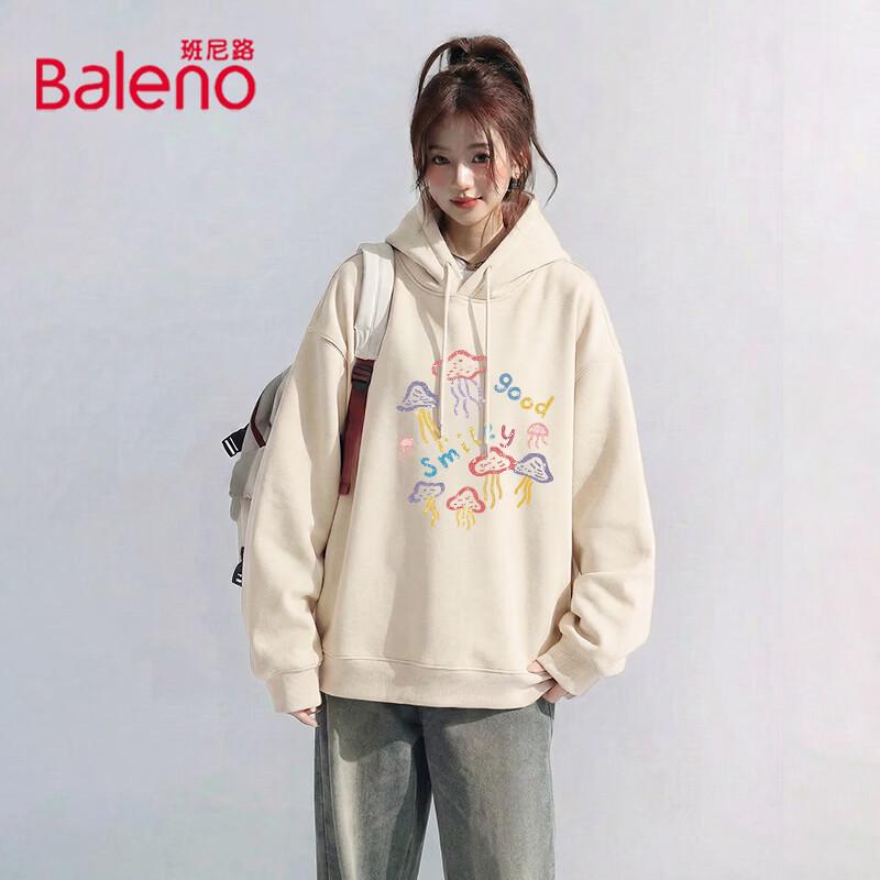 Baleno Women's Fun Print Hooded Sweatshirt