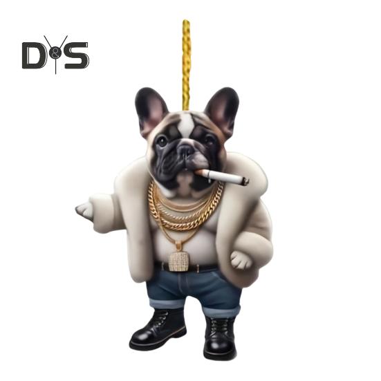 

Мультяшная рождественская подвеска со шнурком, легко подвешивается, устойчивое к выцветанию подвесное украшение в виде животного, универсальное украшение 10