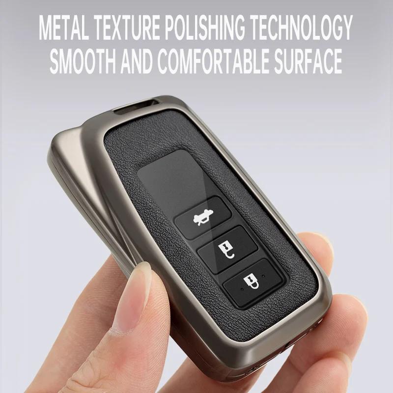Interior Mouldings Car Key Cover Case for Lexus NX 200 NX300H RX 350 450H ES 350 ES 300h 4 Button Key Auto Accessories Holder