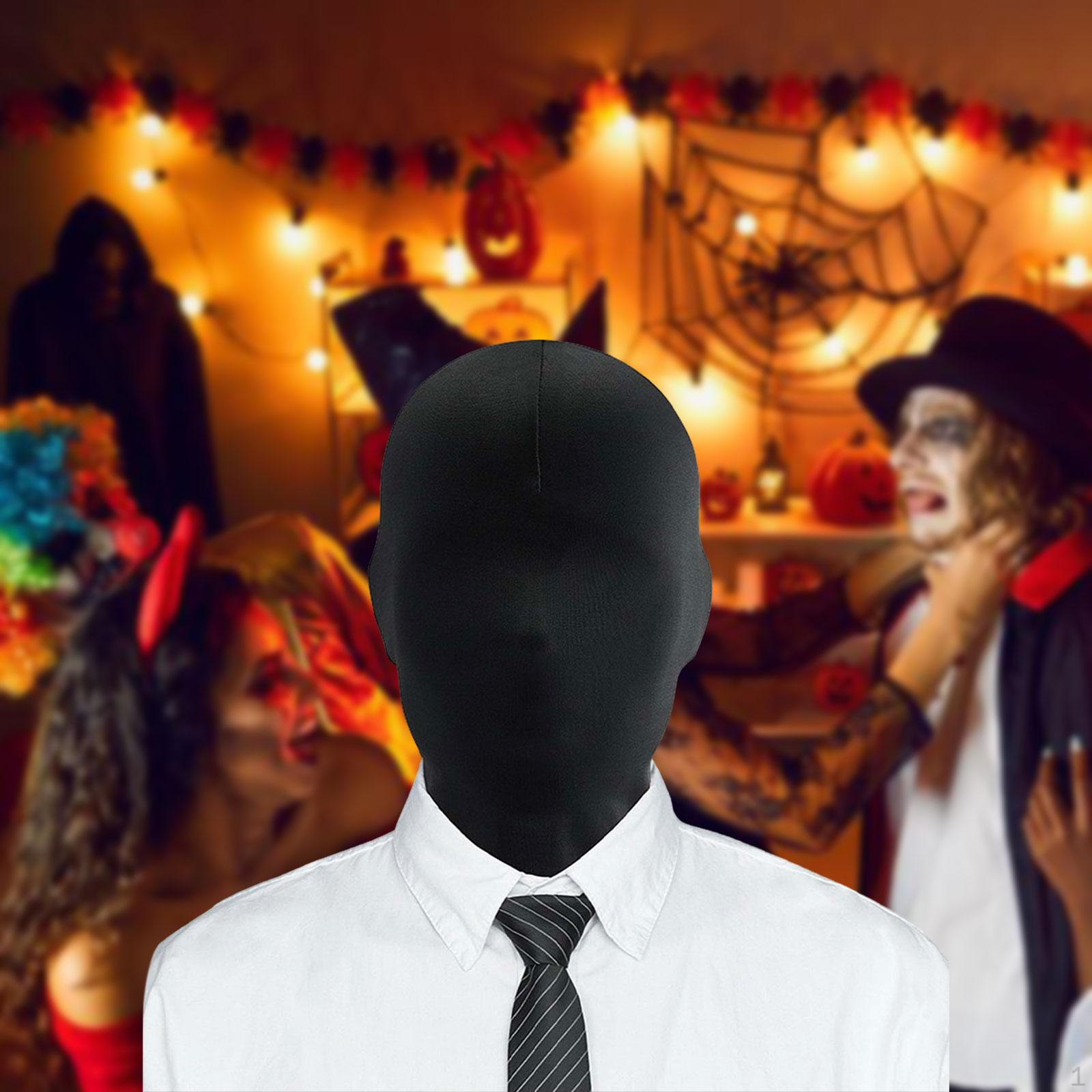 

2 штуки Повна маска для косплею, реквізит для костюма, зручний Хелловінський капюшон, головний убір для чорний