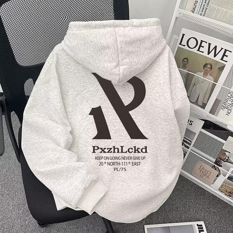 Men's Korean-Style Double-Layer Hooded Sweatshirt - Autumn New Arrival Casual Loose Fit Trendy Top for Couples