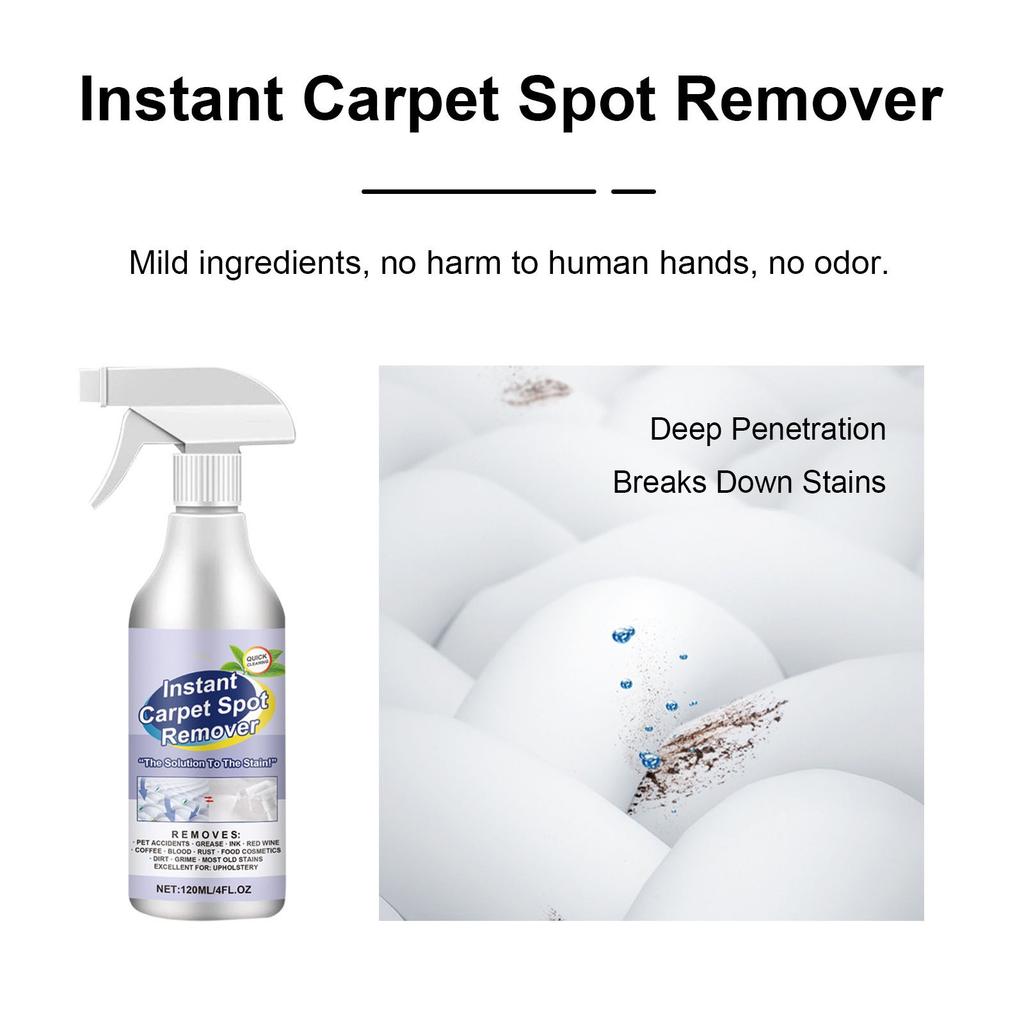 Carpet Specific Easy Cleaning, Stain Removal, Long Lasting Detergent 120ml