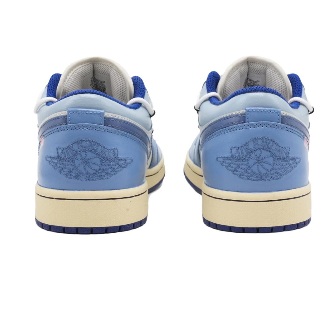 Jordan Air Jordan 1 Dream Of Light Waves Abrasion Resistant Abrasion Resistant Low Top Vintage Basketball Shoes Men's 553558-147(Team73-)