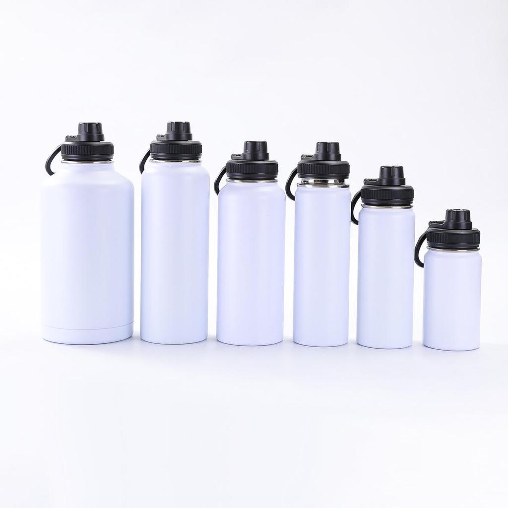 Stainless Steel Insulated Sports Flask - Large Capacity, Portable for Outdoor, Office, and Car Use.