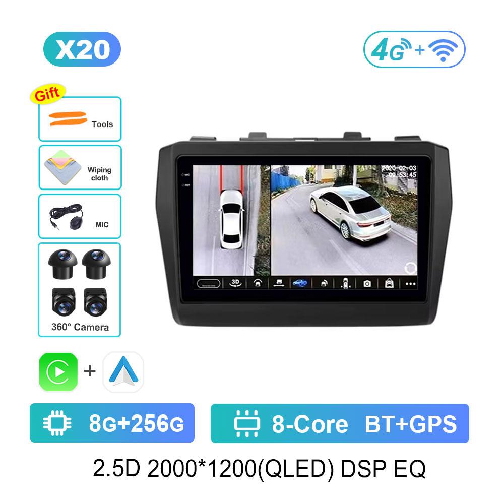 For Suzuki Swift 2016 - 2021 Android 14 Car Video Multimedia Player 4G Wifi DSP Stereo GPS Navi QLED Screen Bluetooth Head Unit