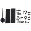 Frameless Adhesive Wall Clock DIY Mirror Surface Sticker for Home Office Room DecorLarge Black