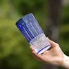 Edo Kiriko Blue Wine Drinking Glass Cup Lead-free Crystal Glass Blue Hand-blown Hand-carved Glasses Best Gift For Wedding