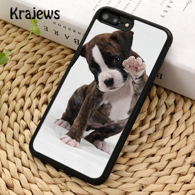Krajews Boxer Dog Cute Funny Phone Case Cover For iPhone 14 5 SE 6s 7 8 plus XR XS 11 12 13 pro max Samsung Galaxy S21 S22ultra