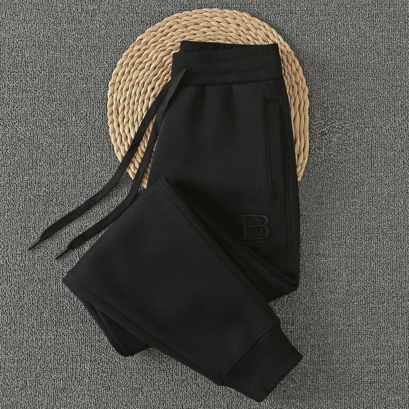 Iron Gray Winter Casual Women's Thickened Ankle-Tied Sweatpants